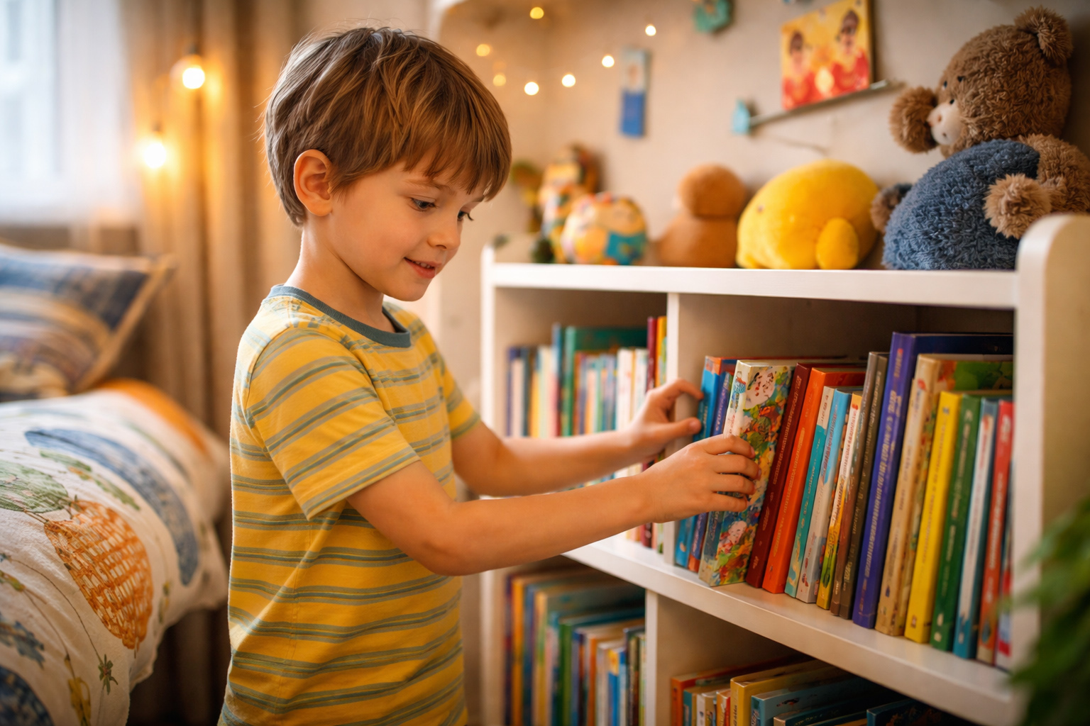 Come creare uno spazio per i libri che faccia amare la lettura ai bambini